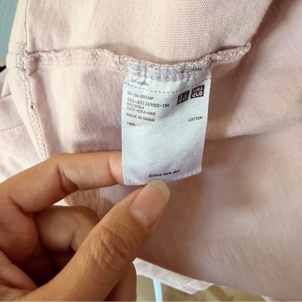 Uniqlo Light Pink Tee - Picture 8 of 12